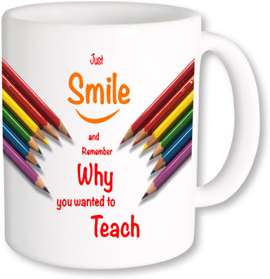 PhotogiftsIndia Teachers Day Gift On Happy Teachers Day Ceramic Mug(325 ml), Multicolor