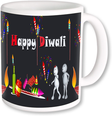 

PhotogiftsIndia Happy Diwali And Deepawali 021 Ceramic Mug(325 ml), Multicolor