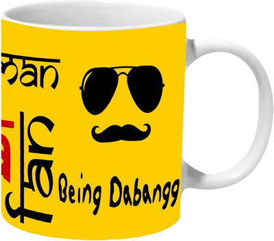 

Mooch Wale Superman Salman Ka Fan Ceramic Mug(325 ml), Multicolor