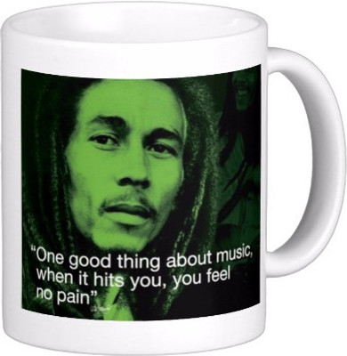 

Exoctic Silver Bob Marley Collector Edition Series 08 Ceramic Mug(300 ml), Multicolor