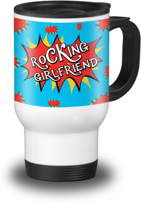 

SKY TRENDS Travel-Mug099 Aluminium Mug(600 ml), White