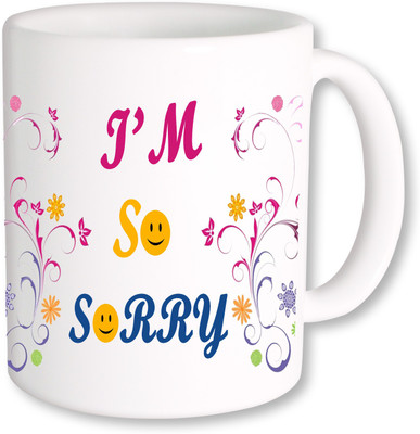 

PhotogiftsIndia I Am So Sorry 02 Ceramic Mug(325 ml), Multicolor