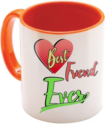 

SKY TRENDS Wonderful & Best Valentine Orange Gift For GirlFriend,Boyfriend,Husband,Wife,Friend Design Cod 063 Ceramic Mug(325 ml)