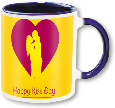 

PhotogiftsIndia Happy Kiss Day 02.Jpg Ceramic Mug(325 ml)