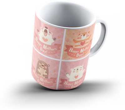 

Ucard Mothers Day714 Bone China, Ceramic, Porcelain Mug(325 ml), Multicolor