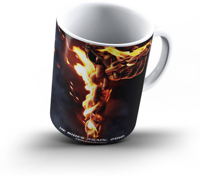 

Ucard Ghost Rider6 Bone China, Ceramic, Porcelain Mug(325 ml), Multicolor