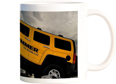 

Rangeele Inkers Hummer Tough And Rough Ceramic Mug(300 ml), Multicolor