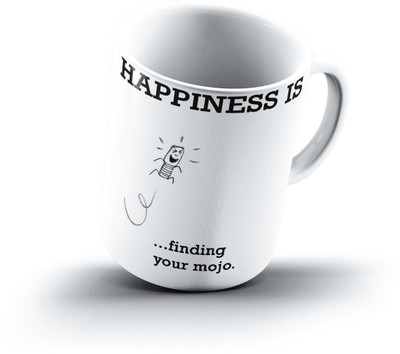 

Ucard Happiness Is1949 Bone China, Ceramic, Porcelain Mug(325 ml), Multicolor
