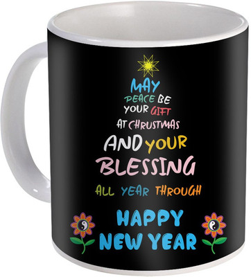 

SKY TRENDS New Year & Christmas Gift For Boyfriend Girlfriend Husband Wife Design COD059 Ceramic Mug(325 ml), Multicolor