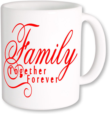 

PhotogiftsIndia Family Forever Ceramic Mug(325 ml), Multicolor