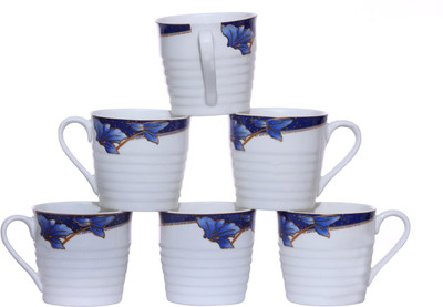 

Pearl Vaanya-10 Bone China(Multicolor, Pack of 6)
