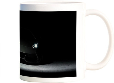 

Rangeele Inkers Stylish Black car Ceramic Mug(300 ml), Multicolor