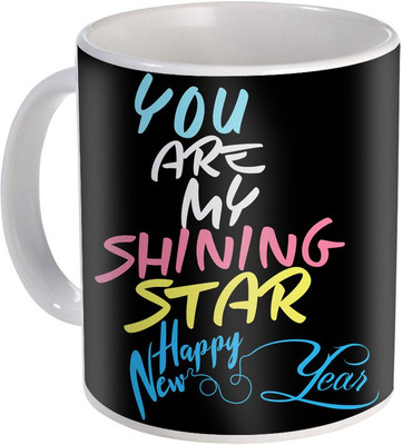 

SKY TRENDS New Year & Christmas Gift For Boyfriend Girlfriend Husband Wife Design COD041 Ceramic Mug(325 ml), Multicolor