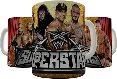 

Shaildha WWE-015 Ceramic Mug(350 ml), Multicolor
