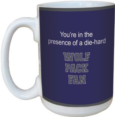 

Tree-Free Greetings Greetings lm44513 Wolf Pack College Football Fan Ceramic with Full-Sized Handle, 15-Ounce Ceramic Mug(60 ml), Multicolor