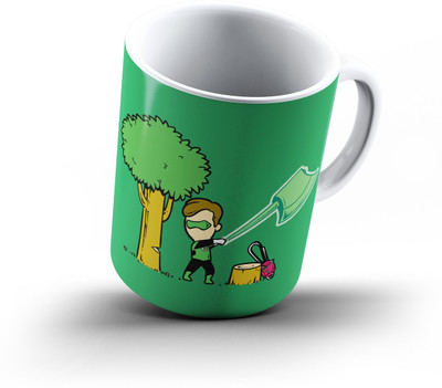

Ucard Green Lantern348 Bone China, Ceramic, Porcelain Mug(325 ml), Multicolor
