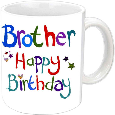 

Raj Laxmi 5 stars b'day white Ceramic Mug(350 ml)