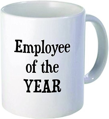 

Rikki Knight LLC Knight Employee of the year 11 oz Ceramic Coffee Cup Ceramic Mug(60 ml), Multicolor