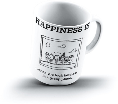 

Ucard Happiness Is2311 Bone China, Ceramic, Porcelain Mug(325 ml)