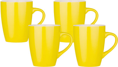 

Incrizma APL4B-Yellow Ceramic Mug(350 ml, Pack of 4)