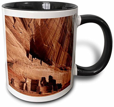 

3dRose mug_142463_4 White House Ruin, Canyon De Chelly, Arizona, USA US03 MHE0007 Michel Hersen Two Tone Black, 11 oz, Black/White Ceramic Mug(60 ml), Multicolor