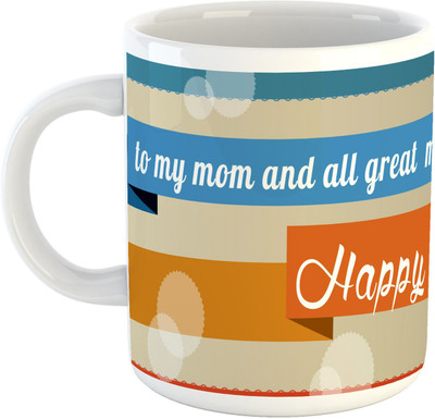 

Deeher Gifts Happy Mother's Day design2 Ceramic Mug(330 ml), Multicolor
