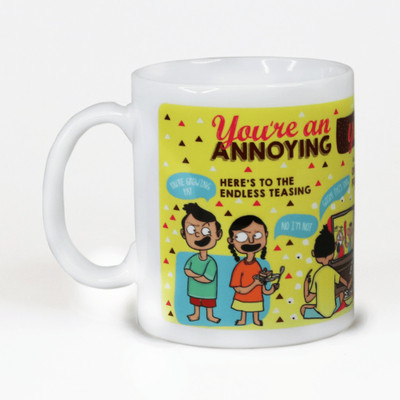 chumbak Adorable Brother Ceramic Coffee Mug chumbak Adorable Brother Ceramic Coffee Mug