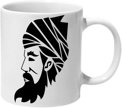 

Mooch Wale Indian Nawab Turban And Beard Ceramic Mug(325 ml), Multicolor