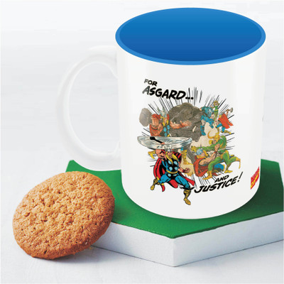 

Marvel Comics Asgard & Justice Officially Licensed Ceramic Mug(350 ml), Multicolor