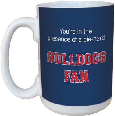 

Tree-Free Greetings Greetings lm44439 Bulldogs College Football Fan Ceramic with Full-Sized Handle, 15-Ounce Ceramic Mug(60 ml), Multicolor