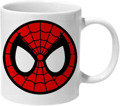 

Mooch Wale Spiderman Ceramic Mug(325 ml), Multicolor