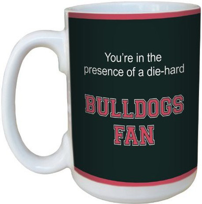 

Tree-Free Greetings Greetings lm44443 Bulldogs College Football Fan Ceramic with Full-Sized Handle, 15-Ounce Ceramic Mug(60 ml), Multicolor