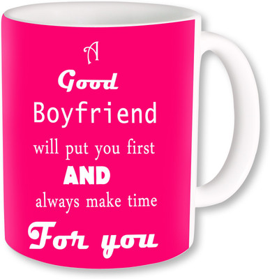 

PhotogiftsIndia A Good Boyfriend 04 Ceramic Mug(325 ml)