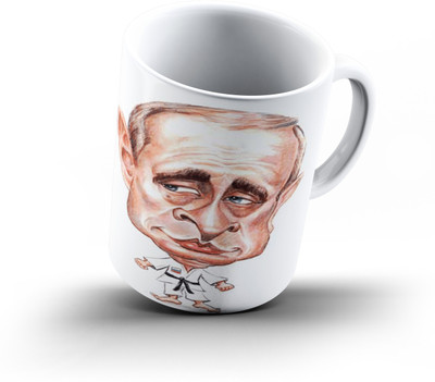 

Ucard Putin Caricature847 Bone China, Ceramic, Porcelain Mug(325 ml), Multicolor