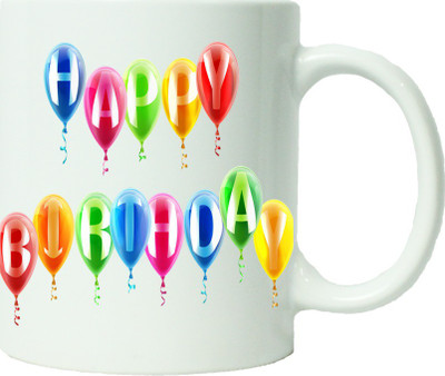 

Maison N Mode Happy Birth Day Lollypop Kids Coffee Ceramic Mug(330 ml), Multicolor