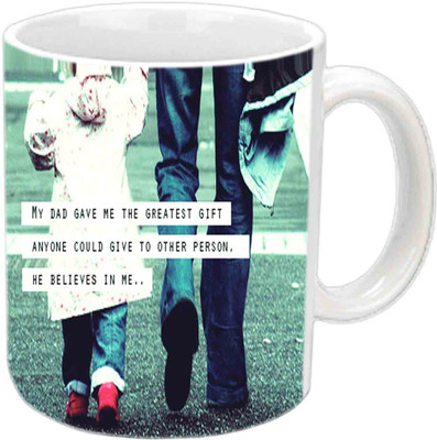 

Raj Laxmi Very Nice Caption For Father White Ceramic Mug(350 ml)