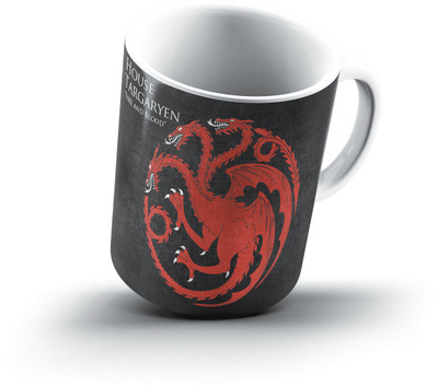 

Ucard Targaryen Game Of Thrones1009 Bone China, Ceramic, Porcelain Mug(325 ml), Multicolor