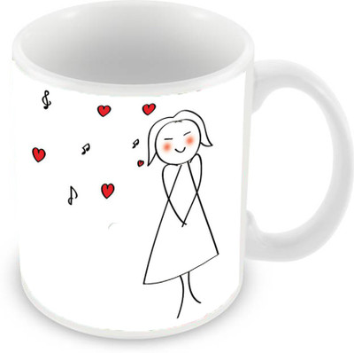 

Sleep Nature's SN-MG-2673 Ceramic Mug(350 ml), White