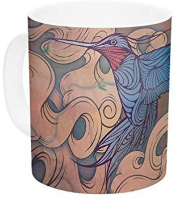 

Kess InHouse InHouse Mat Miller The Aerialist Ceramic Coffee, 11 oz, Multicolor Ceramic Mug(60 ml)