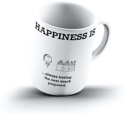 

Ucard Happiness Is1186 Bone China, Ceramic, Porcelain Mug(325 ml)