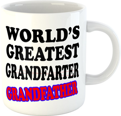 

Deeher Gifts World's Greatest Grandfarter Grandfather Ceramic Mug(350 ml), Multicolor