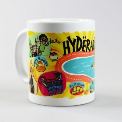 

Chumbak Hyderabad Ceramic Mug, Multicolor