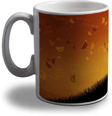 

Artifa Autumn Tree And Leaves Porcelain, Ceramic Mug(350 ml), Multicolor
