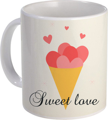 

SKY TRENDS Can't Help Falling in Love mug Best Gift for Valentine's Day, Her, Girlfriend,boy friend,husband, Wife,Birthday, Anniversary,Christmas or Any Holidays Design 111 Ceramic Mug(320 ml), Blue;white
