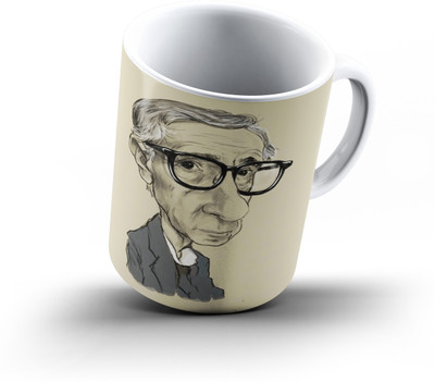 

Ucard Woody Allen Caricature848 Bone China, Ceramic, Porcelain Mug(325 ml), Multicolor