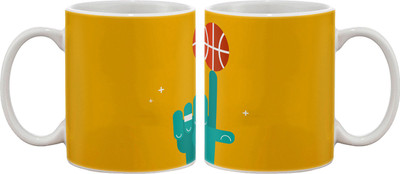 

Artifa Spinning Basketball On Finger Porcelain, Ceramic Mug(350 ml), Multicolor