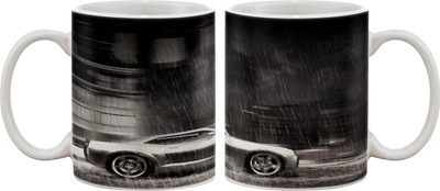 

Artifa Amazing Car In Rain Porcelain, Ceramic Mug(350 ml), Multicolor