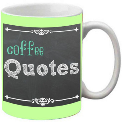

Maison N Mode Coffee Quotes Coffee Ceramic Mug(330 ml), Multicolor