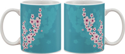

Artifa Blossom Flower Porcelain, Ceramic Mug(350 ml), Multicolor
