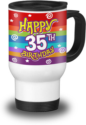 

SKY TRENDS Travel-Mug035 Aluminium Mug(600 ml), White